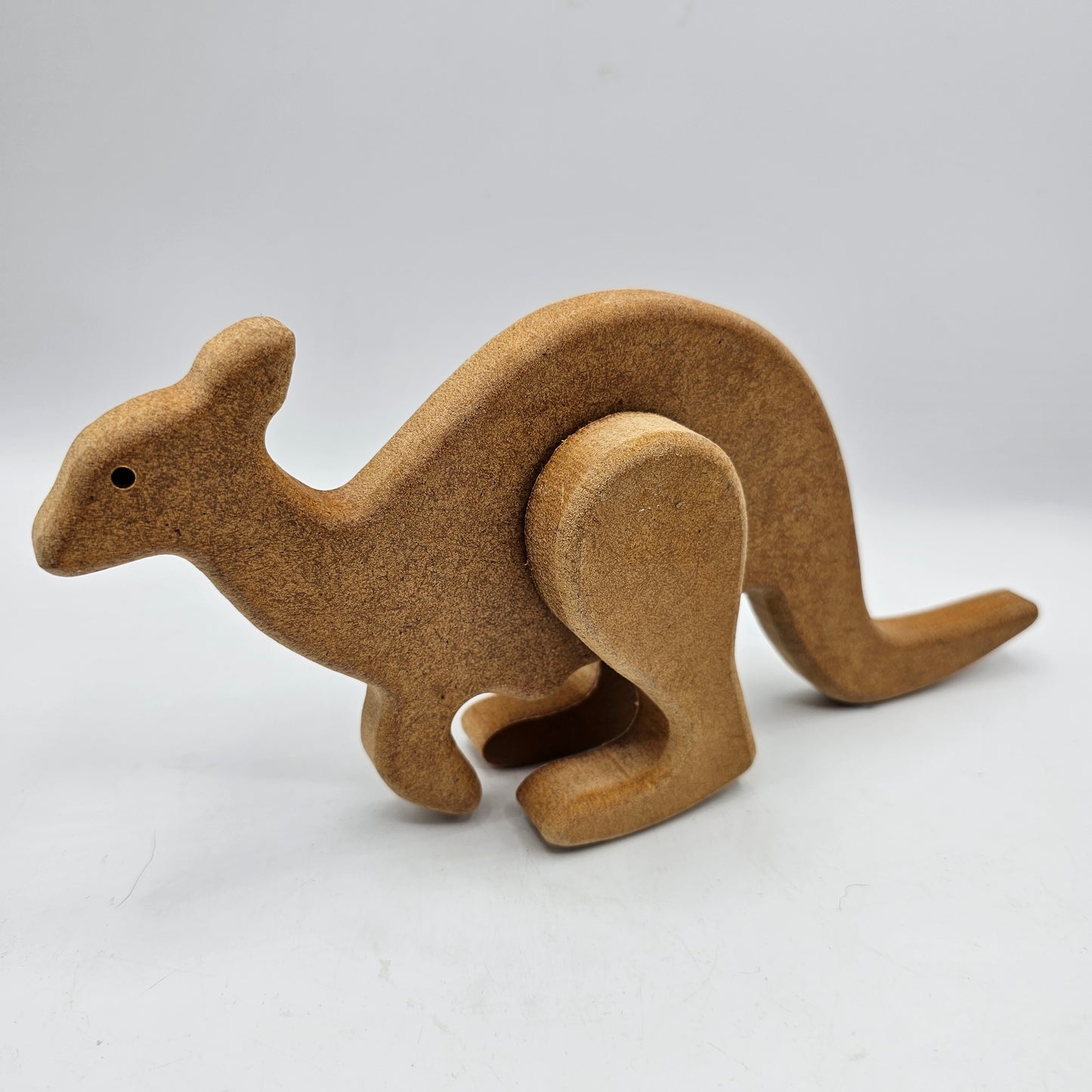 Wooden Kangaroo Toy from Sydney, Australia (Hops forward when placed on slope)