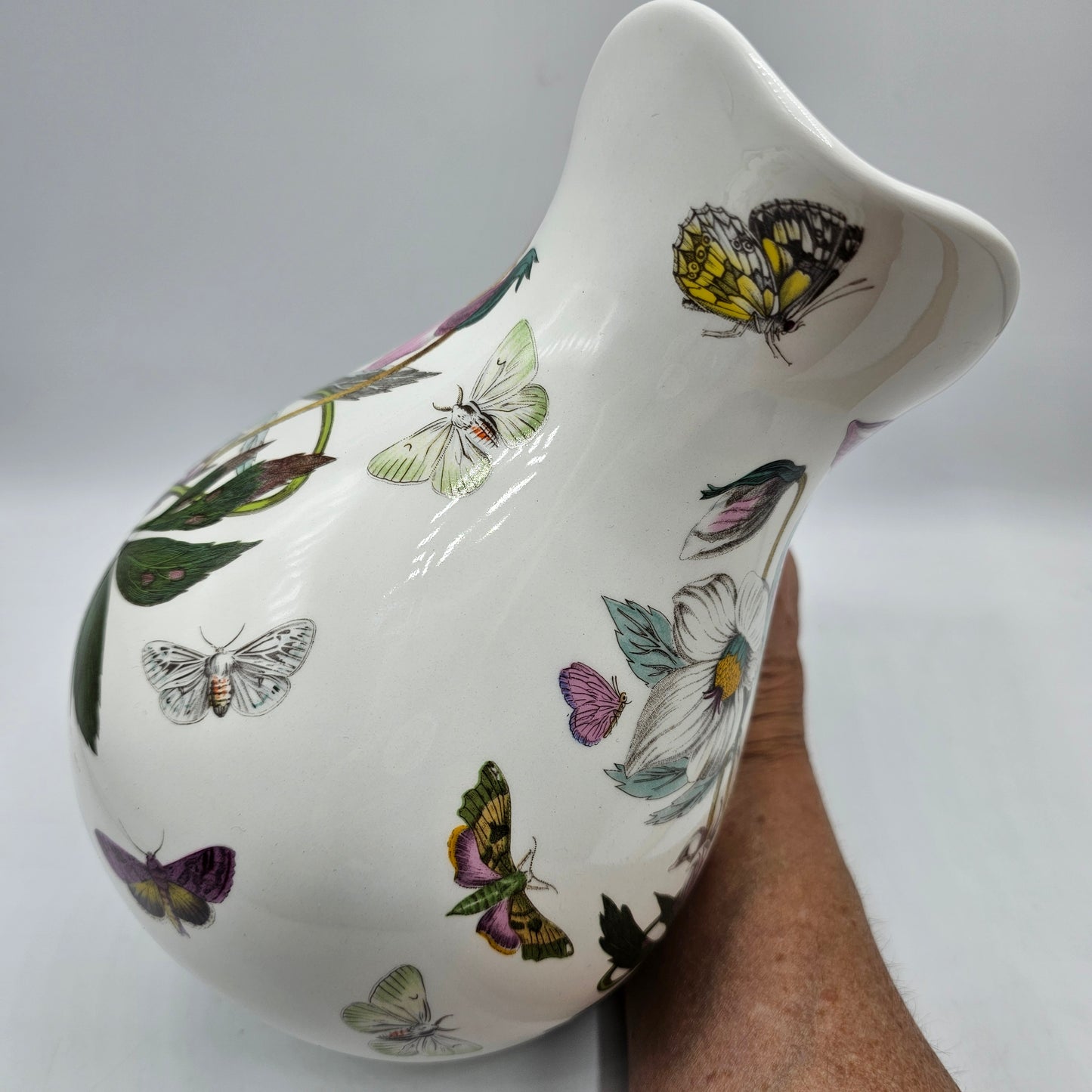 Portmeirion Serving Pitcher or Jug - The Botanic Garden Collection with Floral, Butterflies and Moths Design