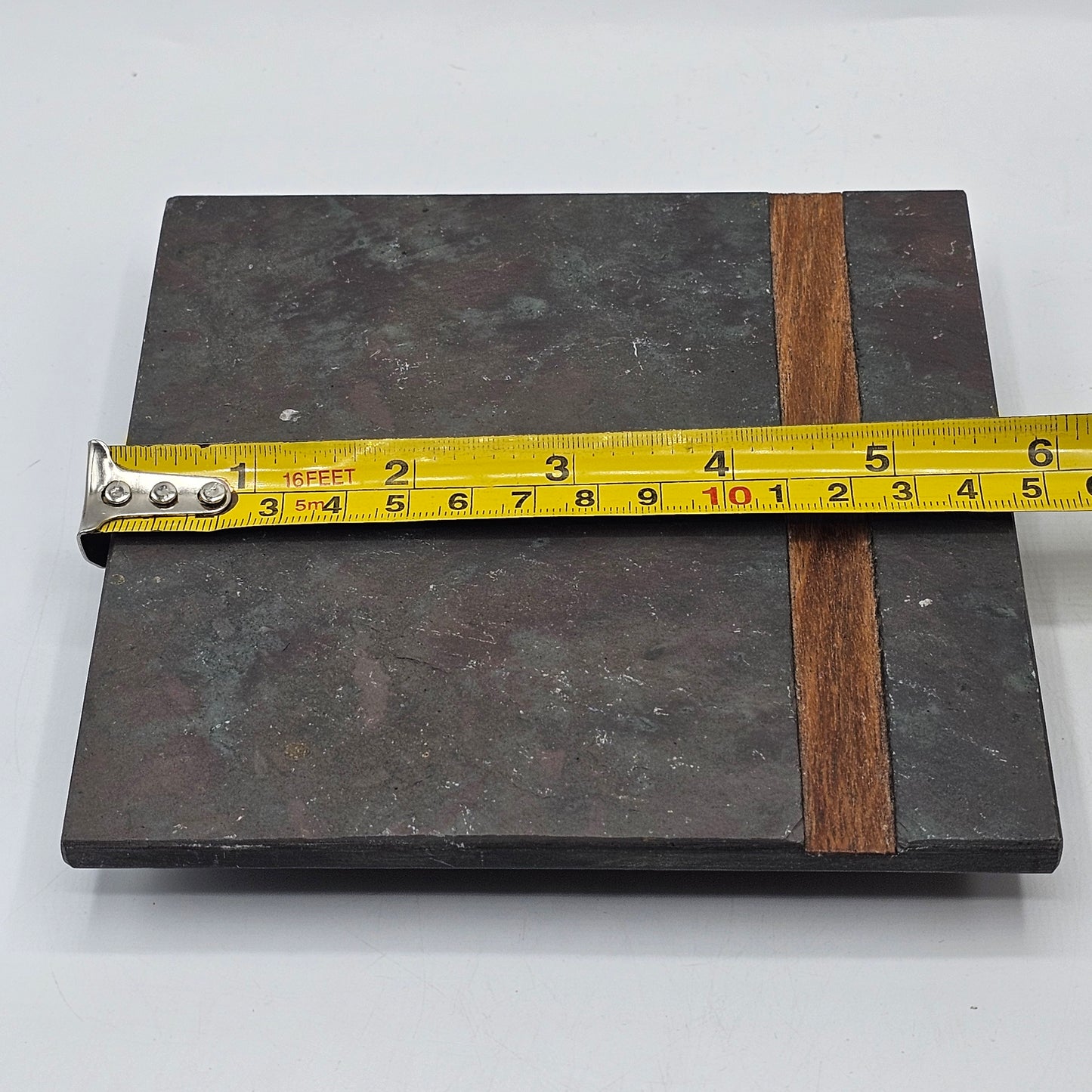 Artisan Slate and Wood Trivet by Patrick Kennedy