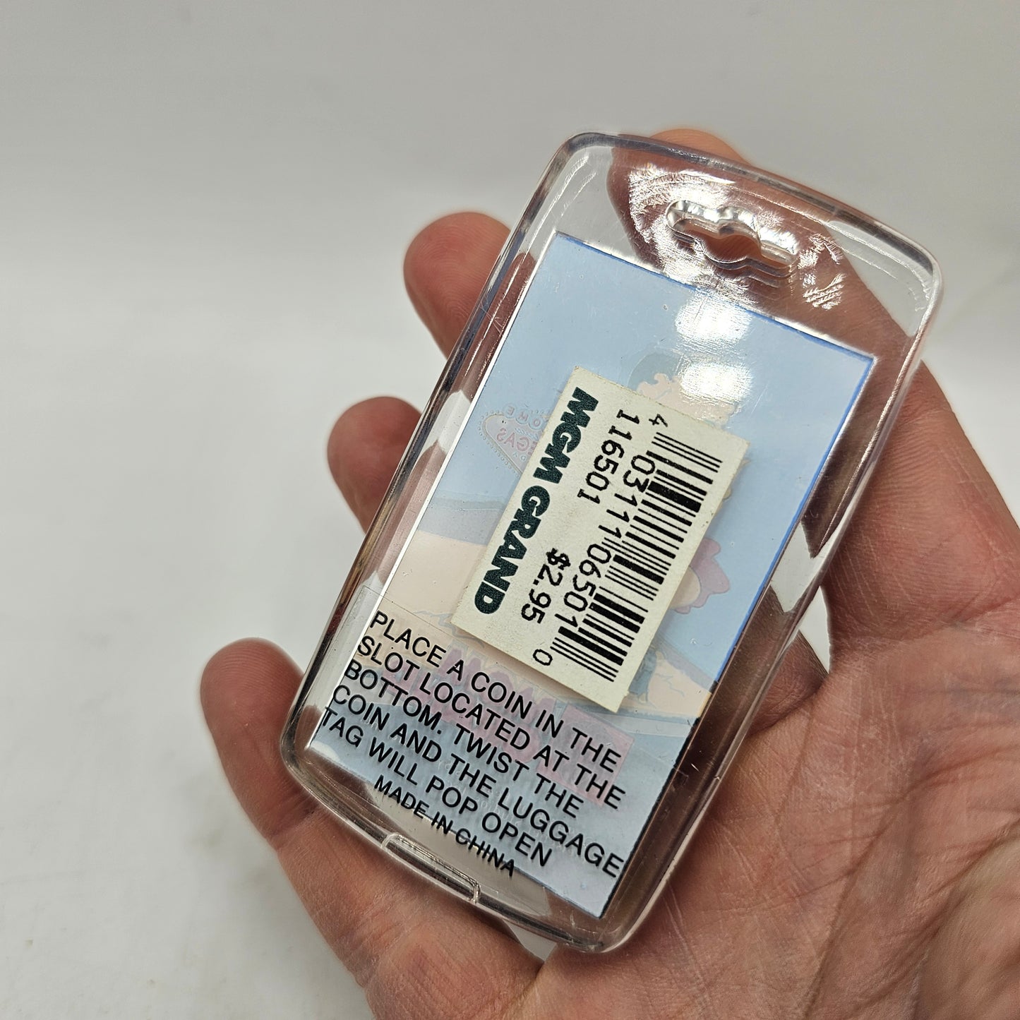 Betty Boop MGM Grand Las Vegas Luggage Tag