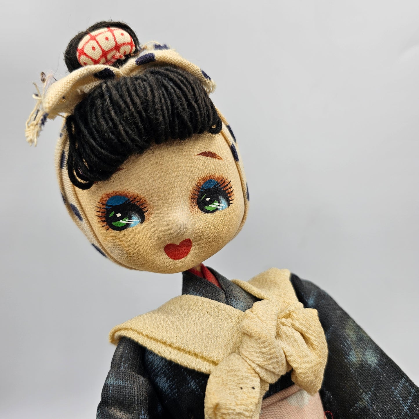 Tottori Pear Maiden - Handcrafted Plush Kolceshi Souvenir Doll from Hamamura Onsen
