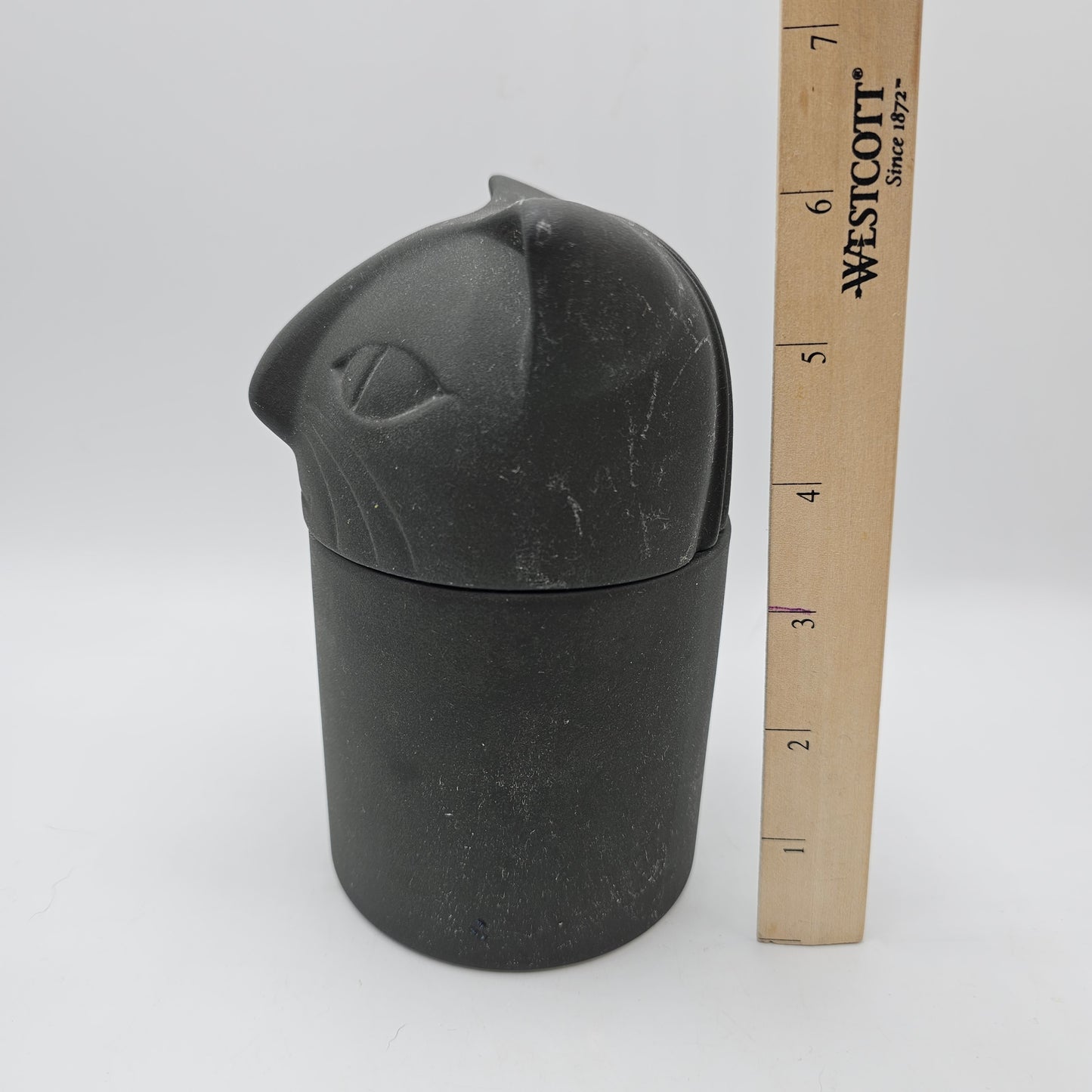 Giorgio Sant Angelo Fragrances Black Ceramic Cat Canister Aromatherapy / Trinkets