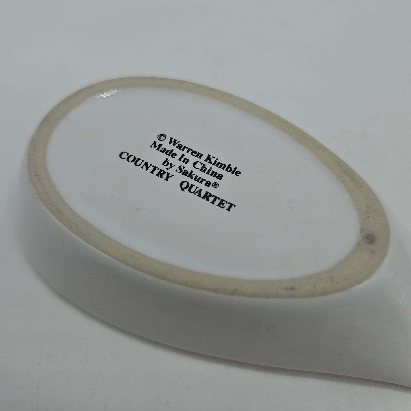 Warren Kimble Chicken Rooster Ceramic Spoon Rest