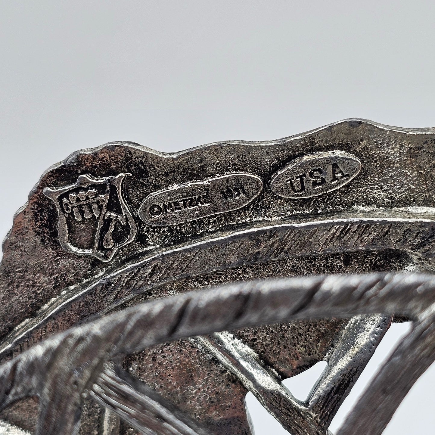 Pewter Bass Fish Letter / Business Card Holder