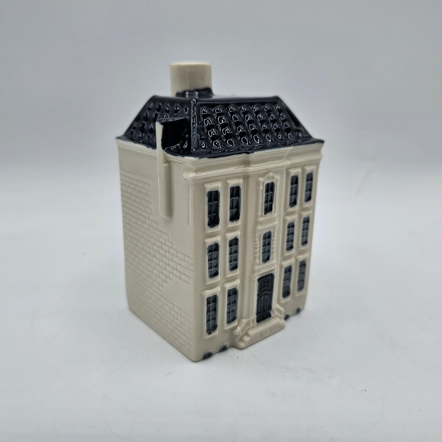 KLM Blue Delftware Miniature Ceramic House - Number 93, SieboldHuis, Leiden, Netherlands