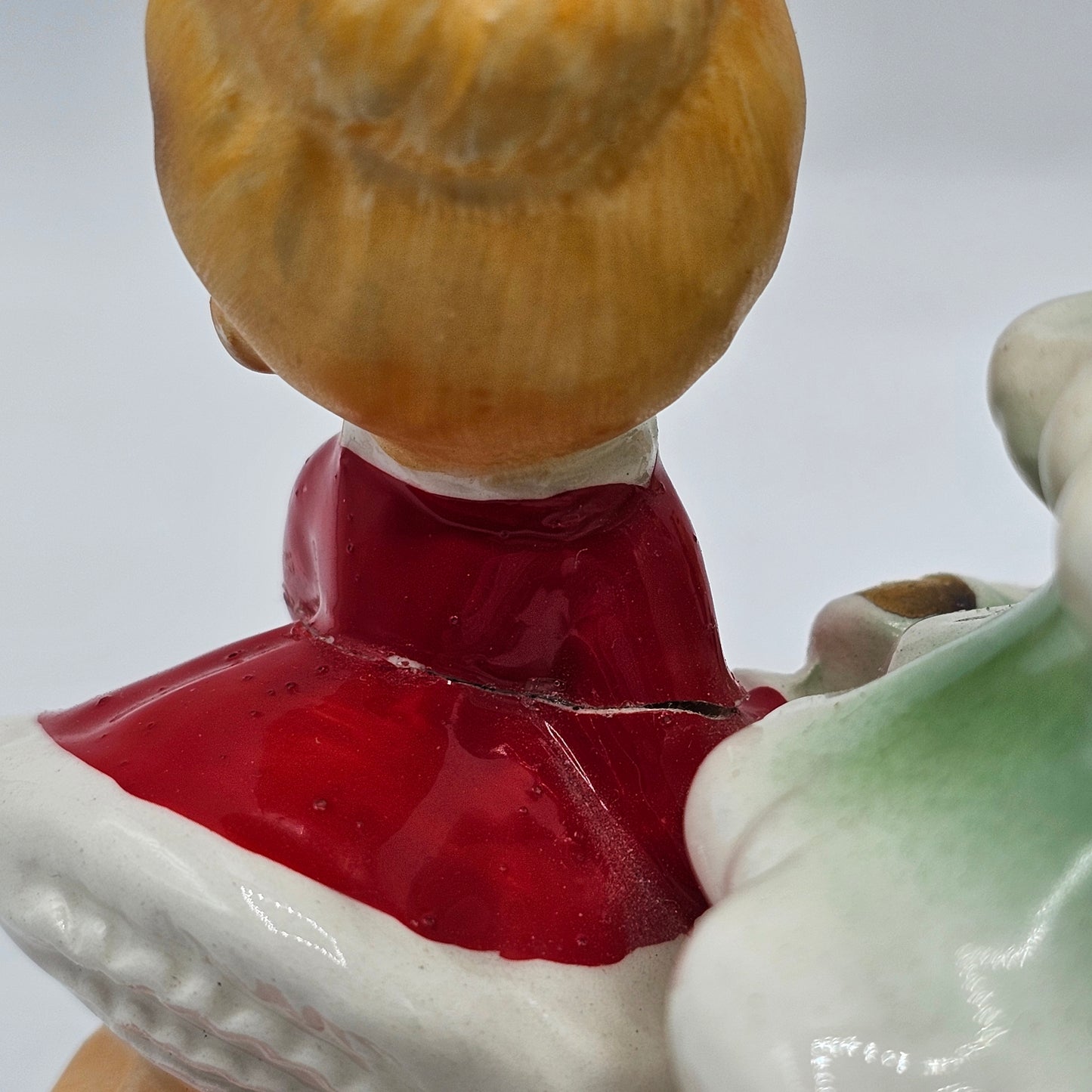 Rare Josef Originals Children around the Christmas Tree Figurine (repaired)