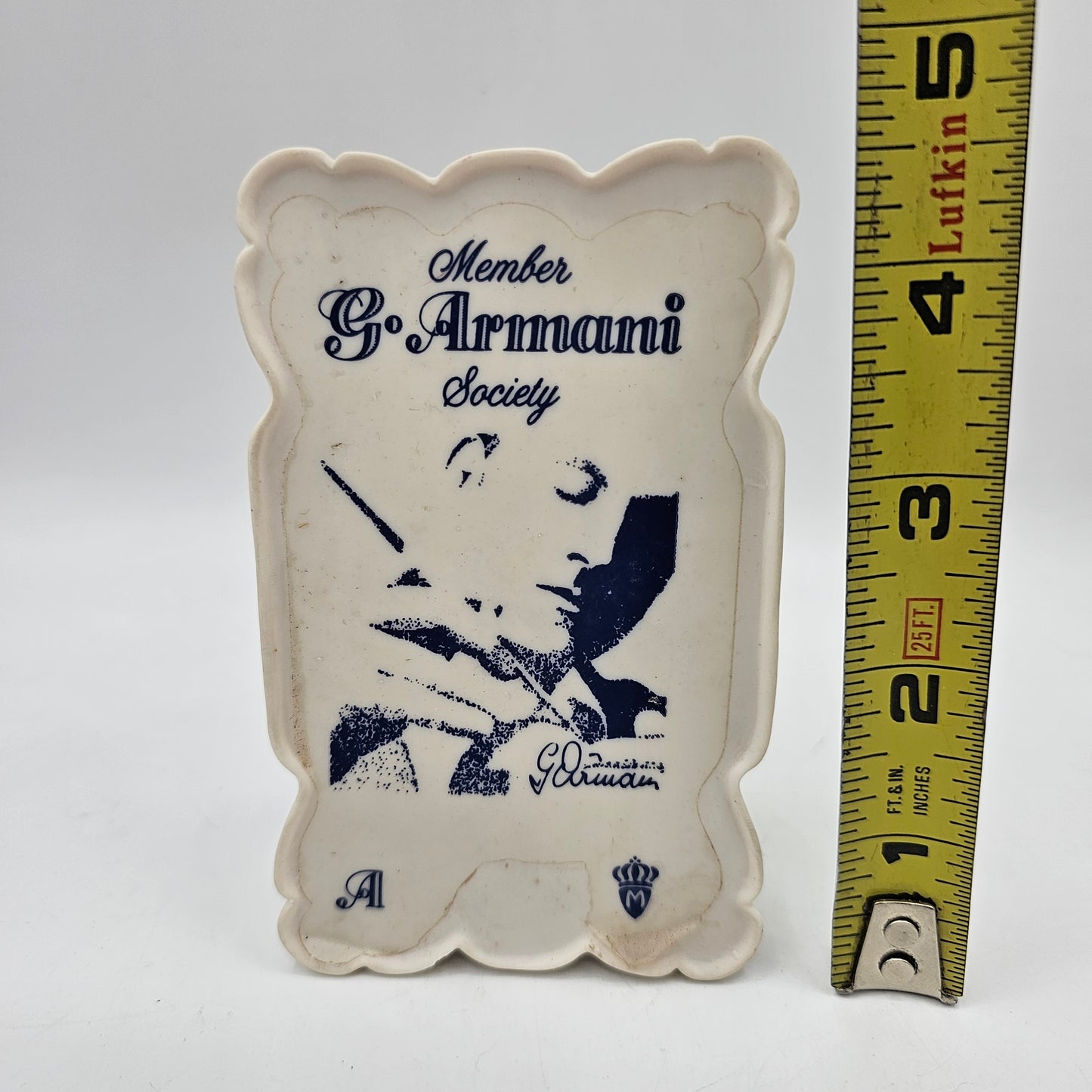 Signed Giuseppe Armani Member Society Porcelain Advertising Display Sign