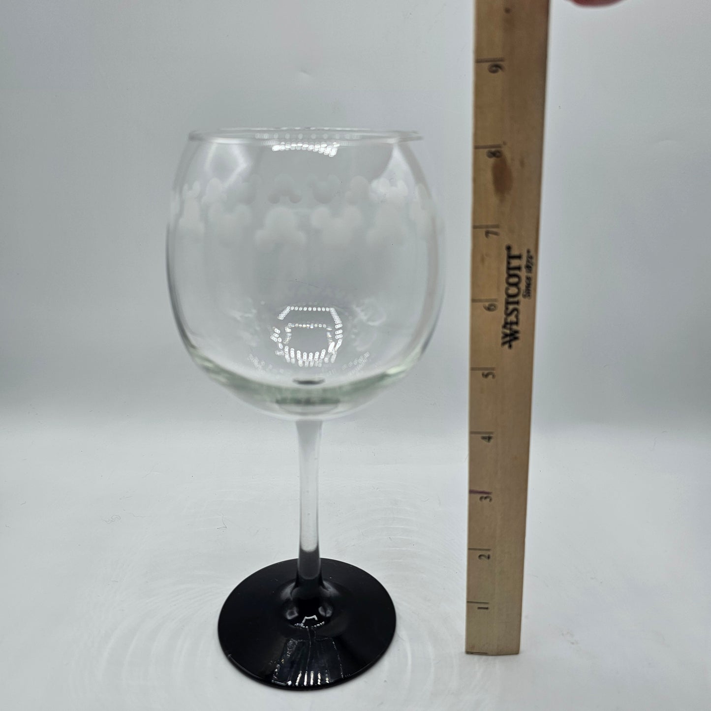 Mickey Mouse Ears Stemmed Red Wine Glass from Disneyland
