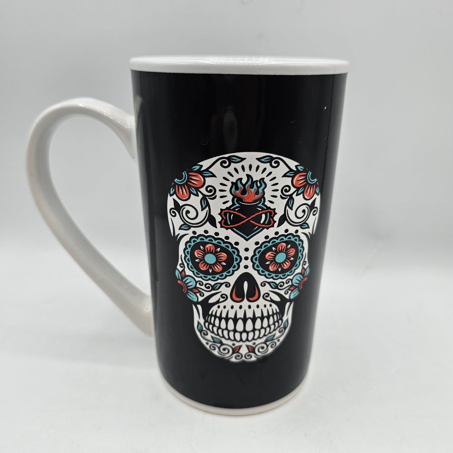 Oversized Day of the Dead Sugar Skull Mug