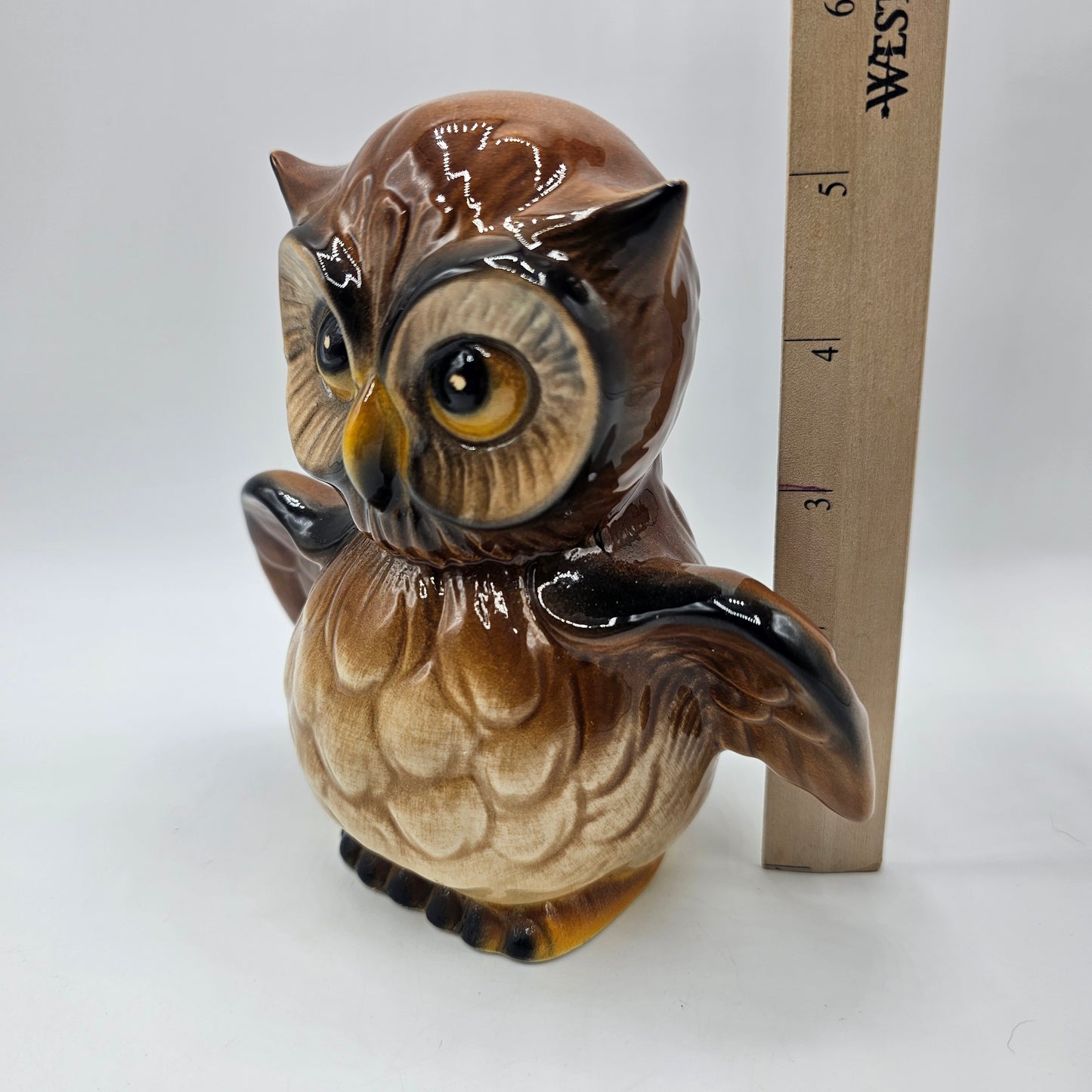 Vintage Ceramic Brown Owl Bank by Goebel of West Germany