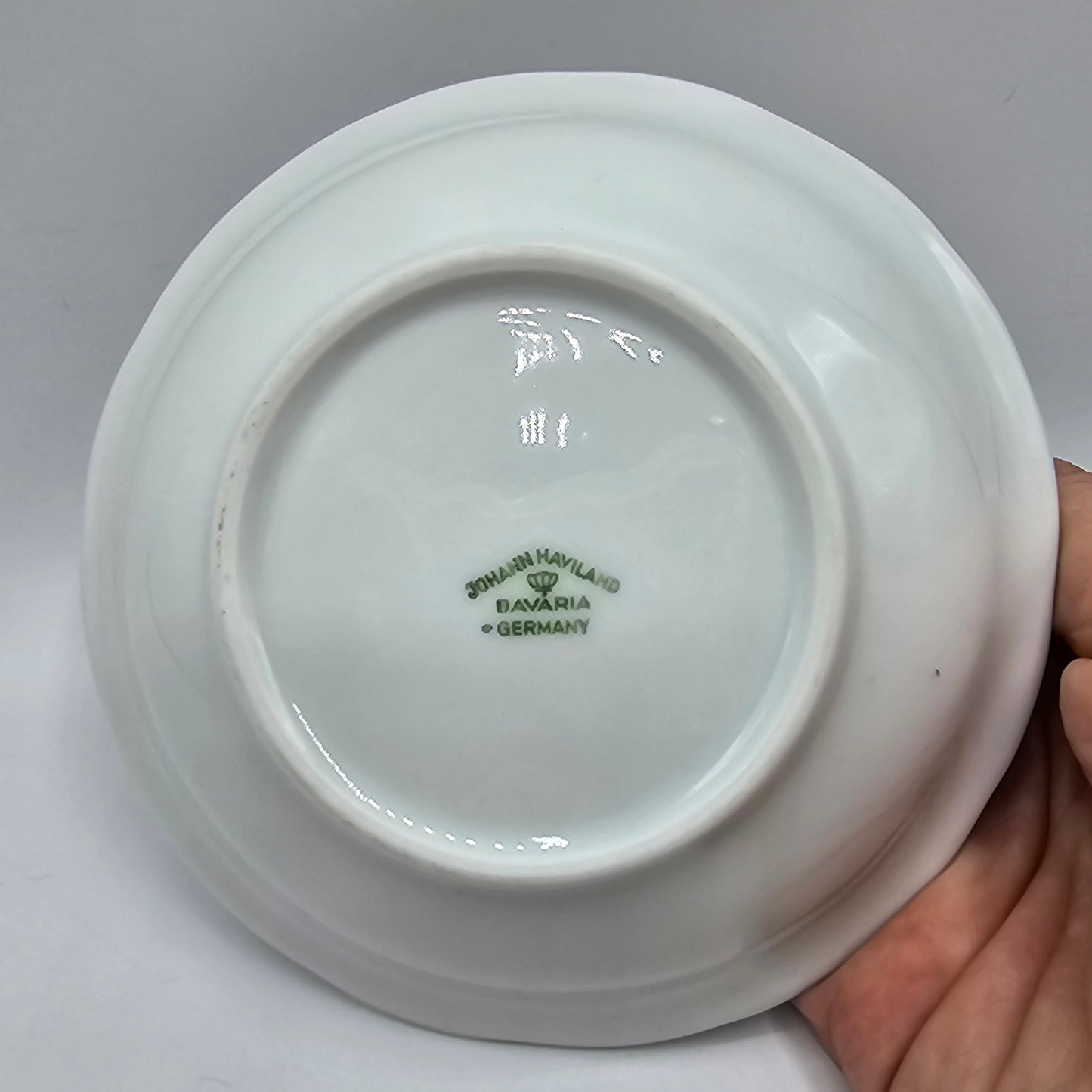 Haviland Blue Floral Butter Pat