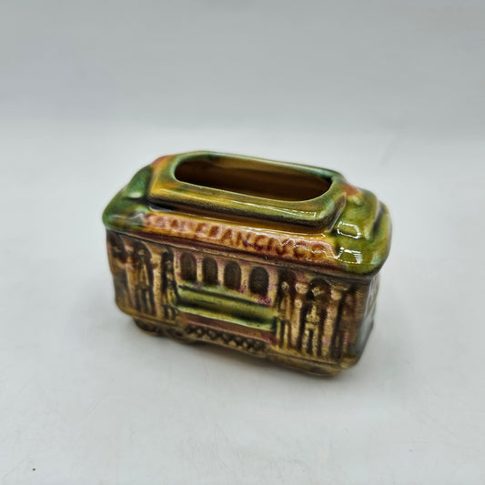 Vintage Powell & Hyde Glazed Porcelain Toothpick Holder