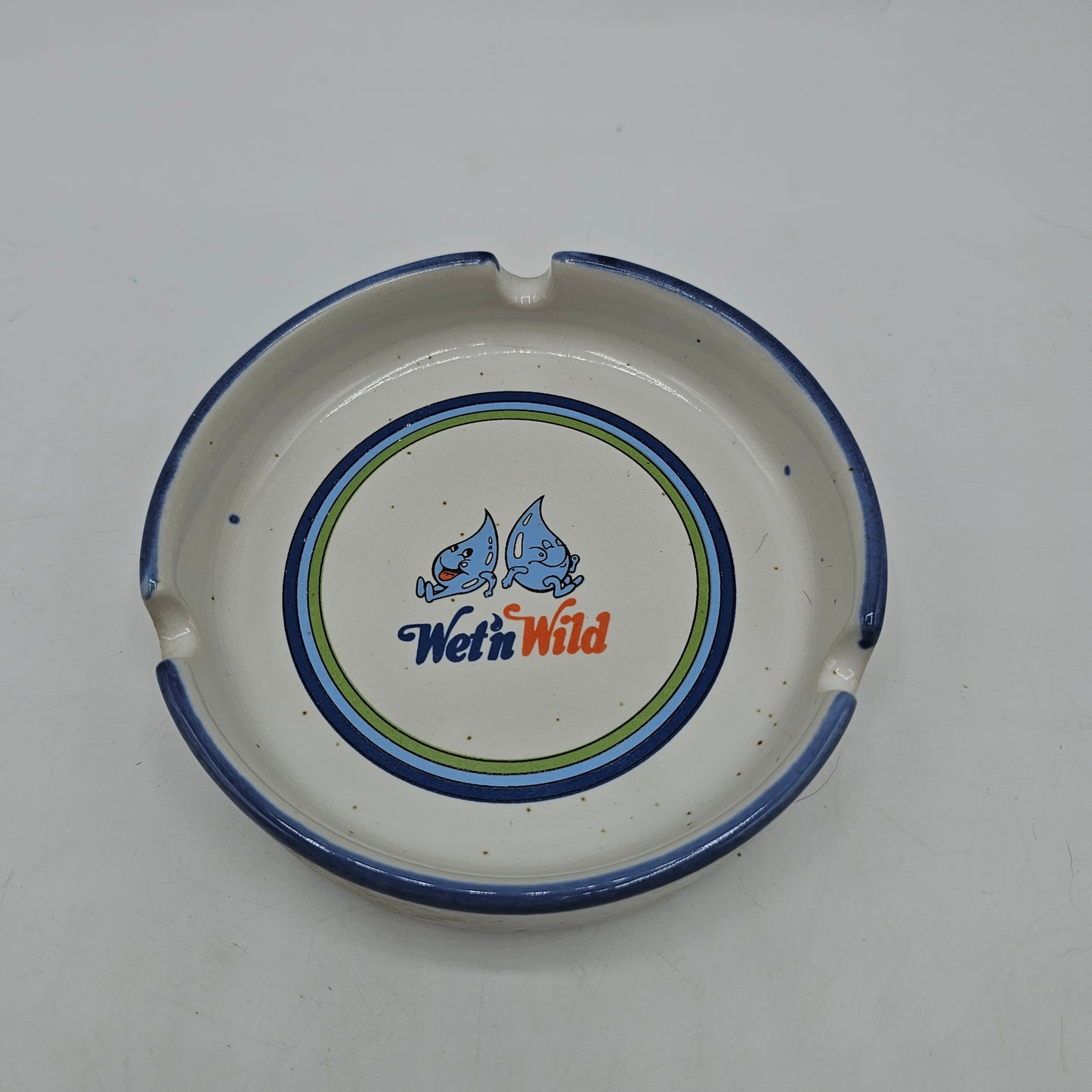 Vintage Wet and Wild Ceramic Ashtray Advertising Piece
