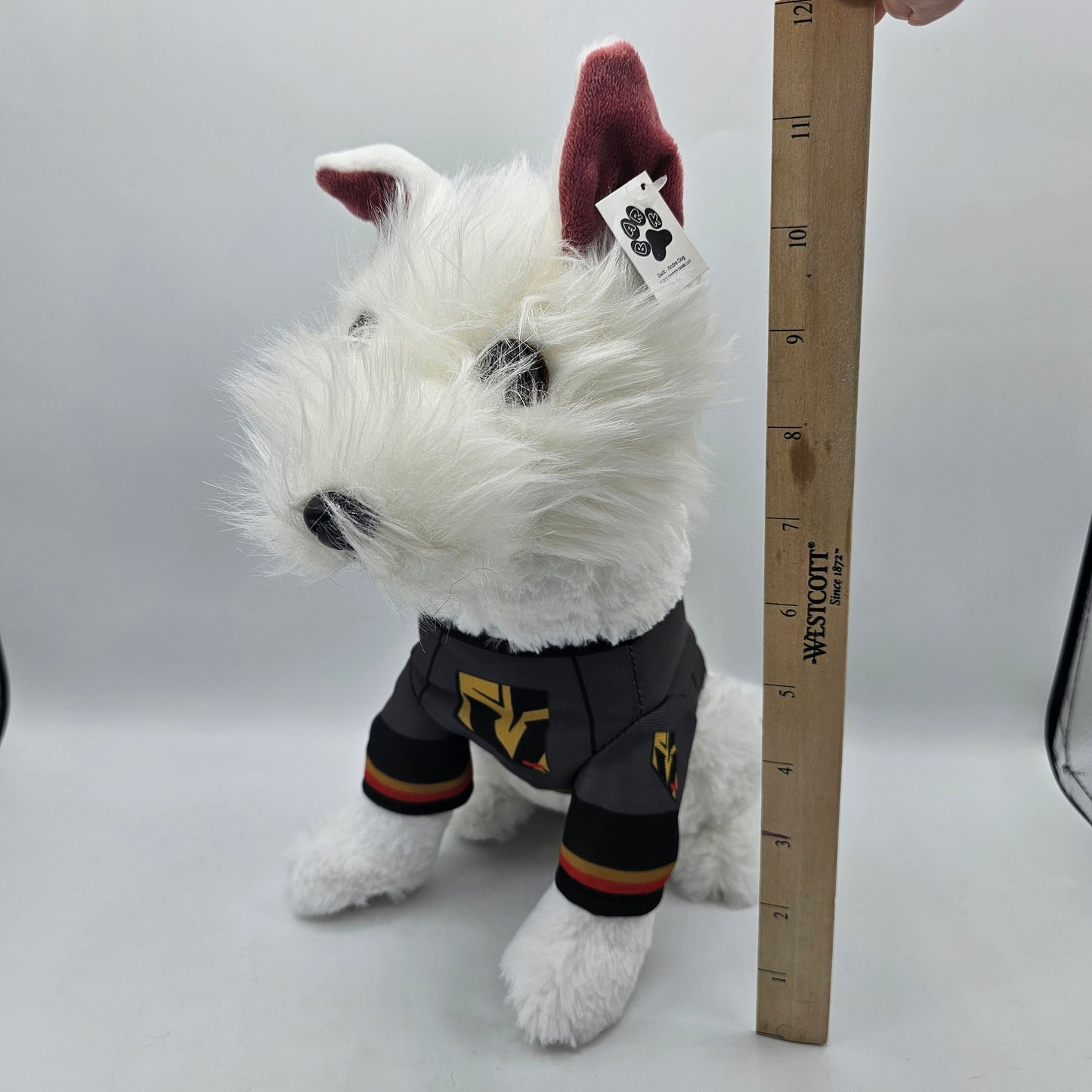 Las Vegas Golden Knights Plush Mascot Bark Andre Stuffed Toy Dog - 10" by Pawkey Dogs