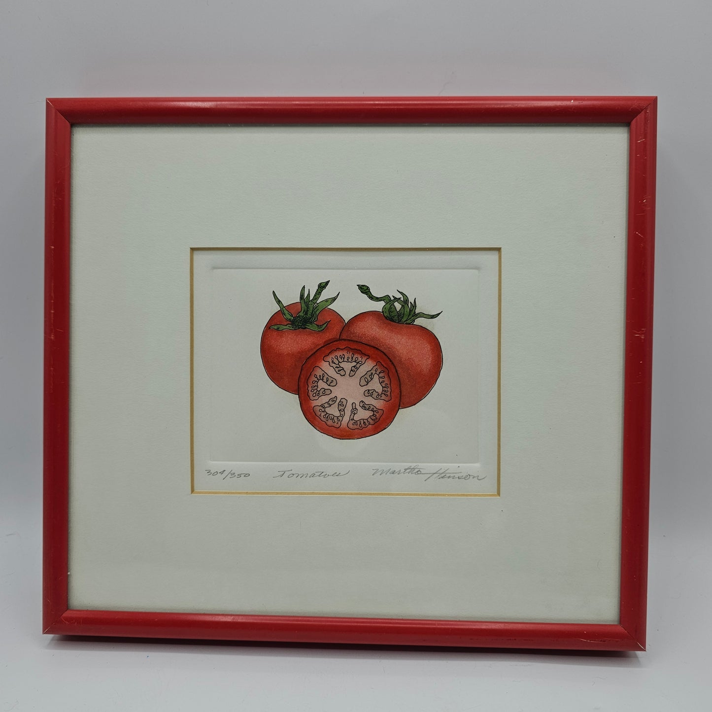 "Tomatoes" Signed And Numbered Watercolor By Martha Hinson #304/350