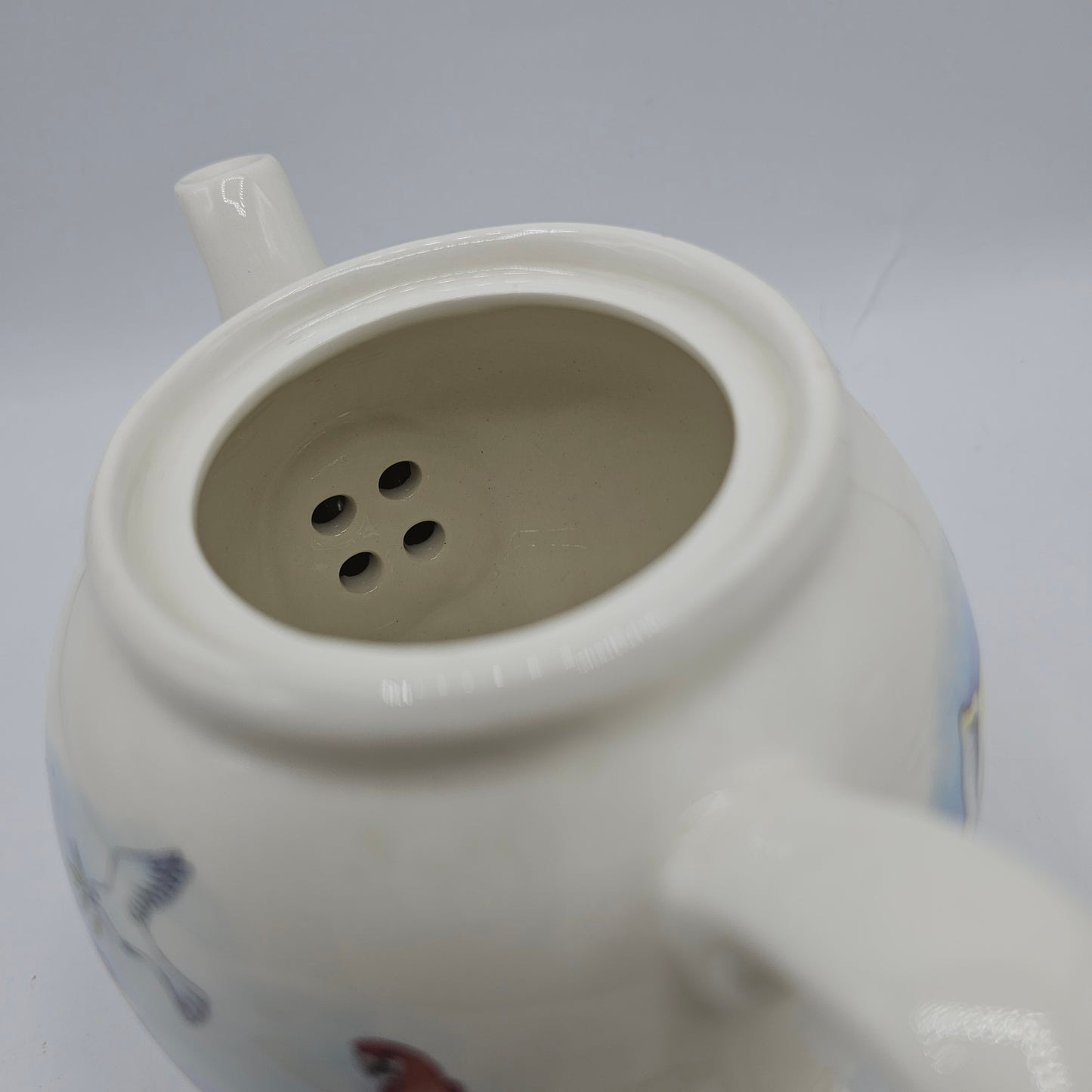 Arthur Wood Noah's Ark Ceramic English Teapot with Built in Strainer - New with Tag