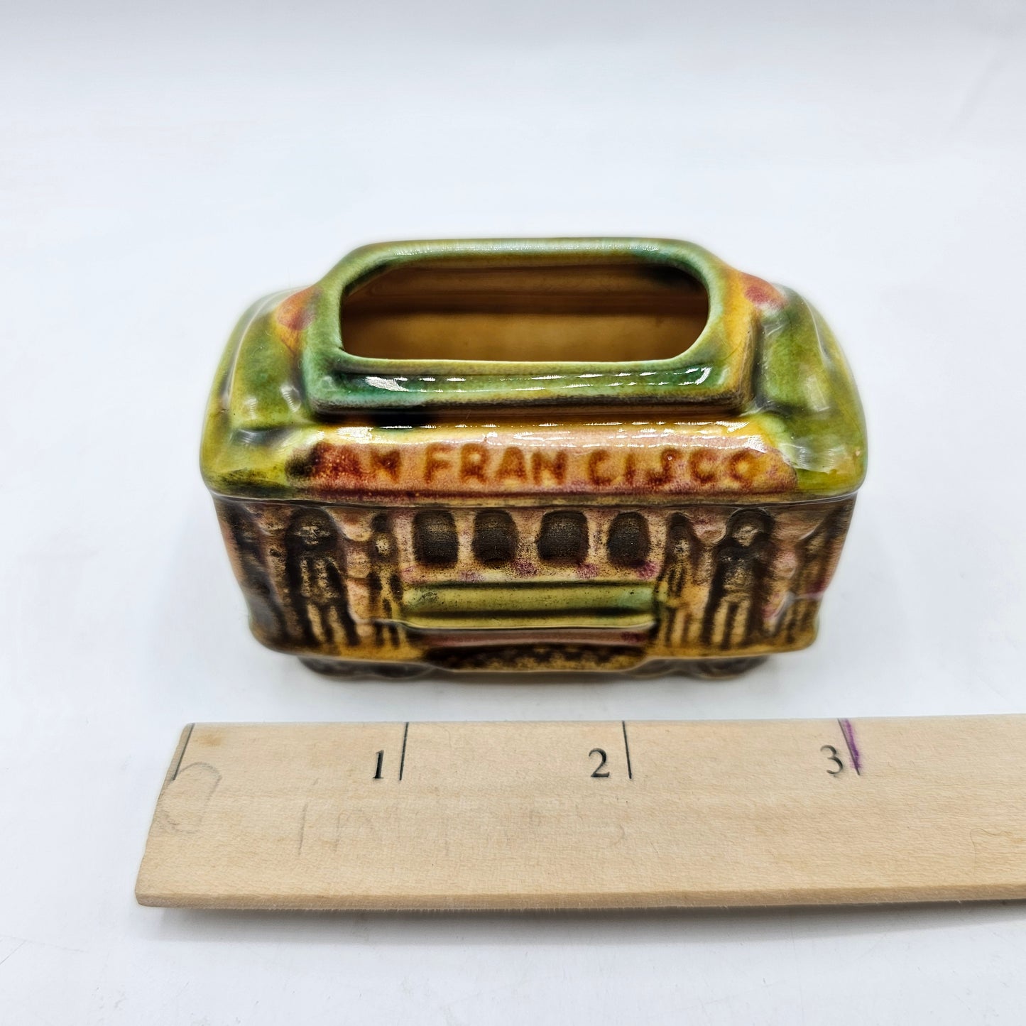 Vintage Powell & Hyde Glazed Porcelain Toothpick Holder