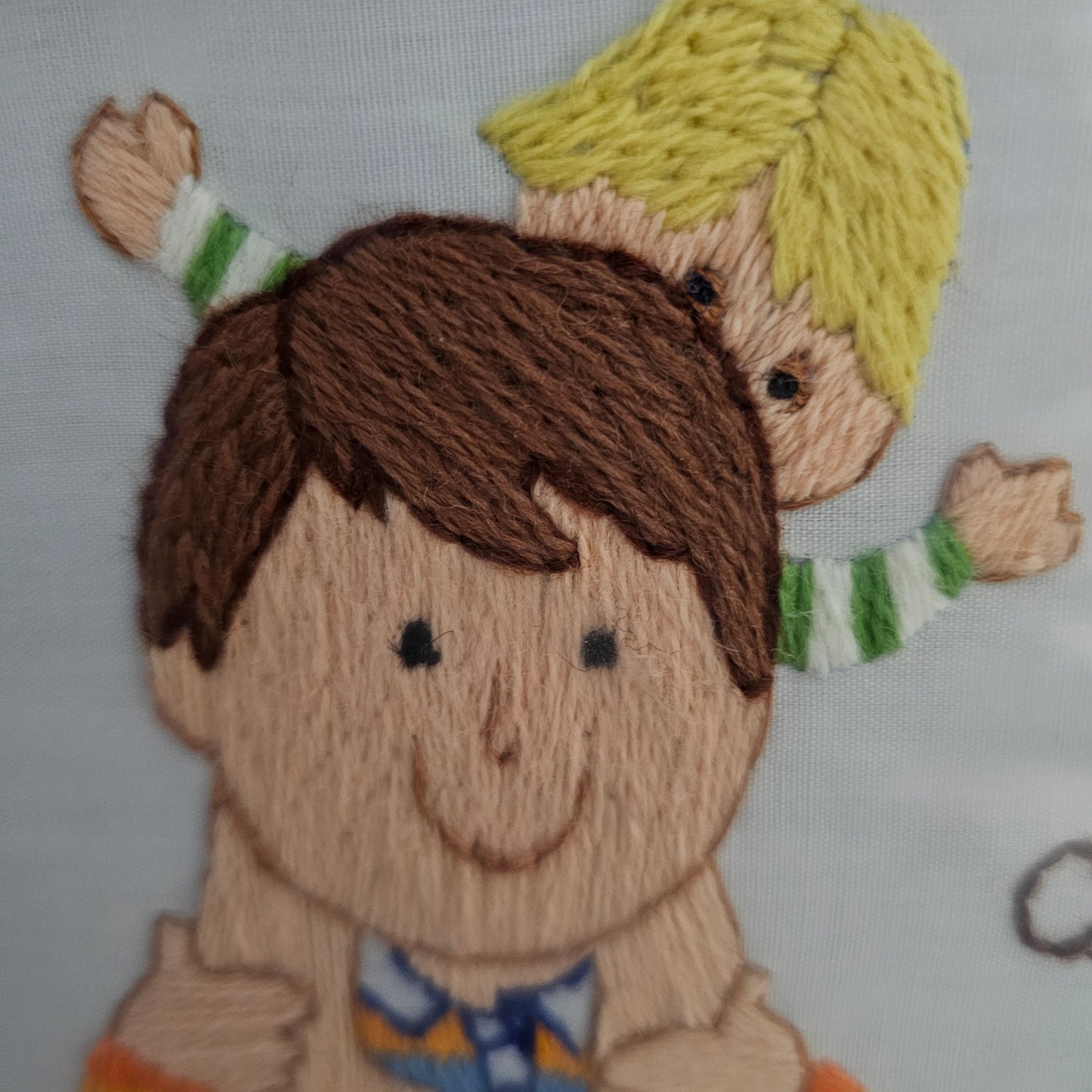 "Special Daddy" Framed Crewel Stitchery Gift for Dad