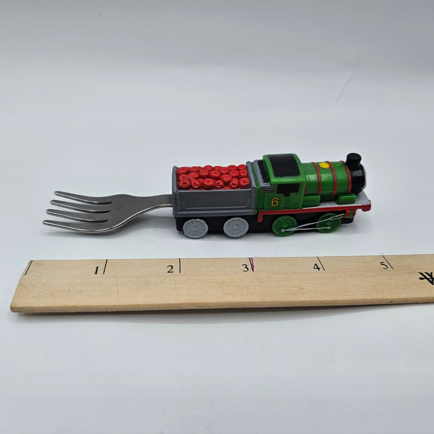 Thomas the Train, Figural Toddler Kids Fork - Percy Engine