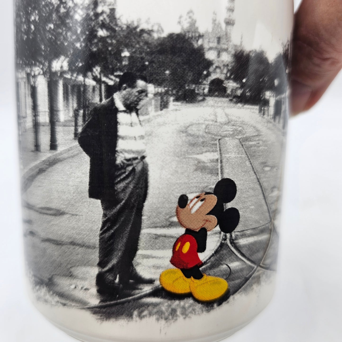 Walt Disney and Mickey Mouse on Main Street Disneyland Mug