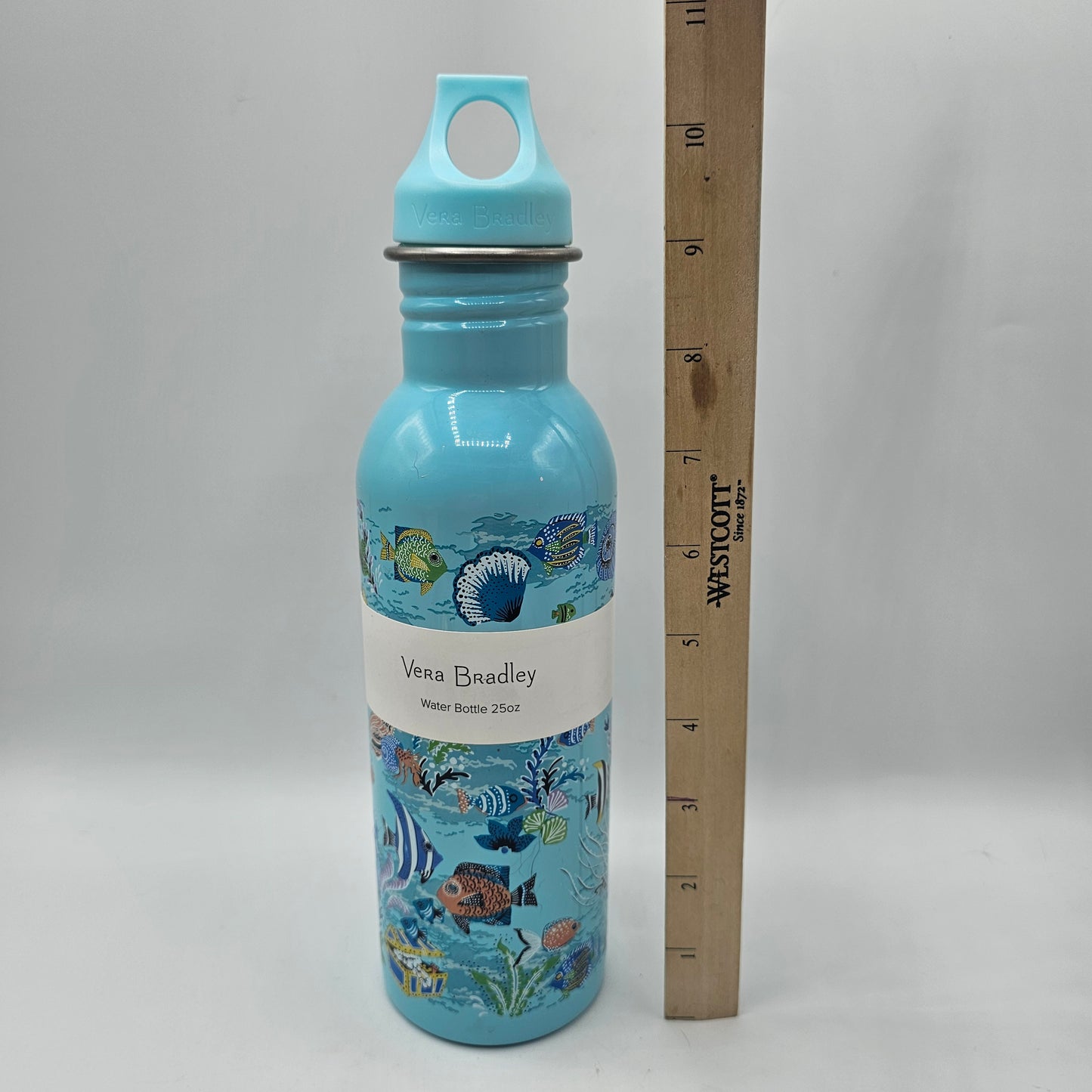New Vera Bradley Ocean Seashore Themed Metal Drink Travel Bottle