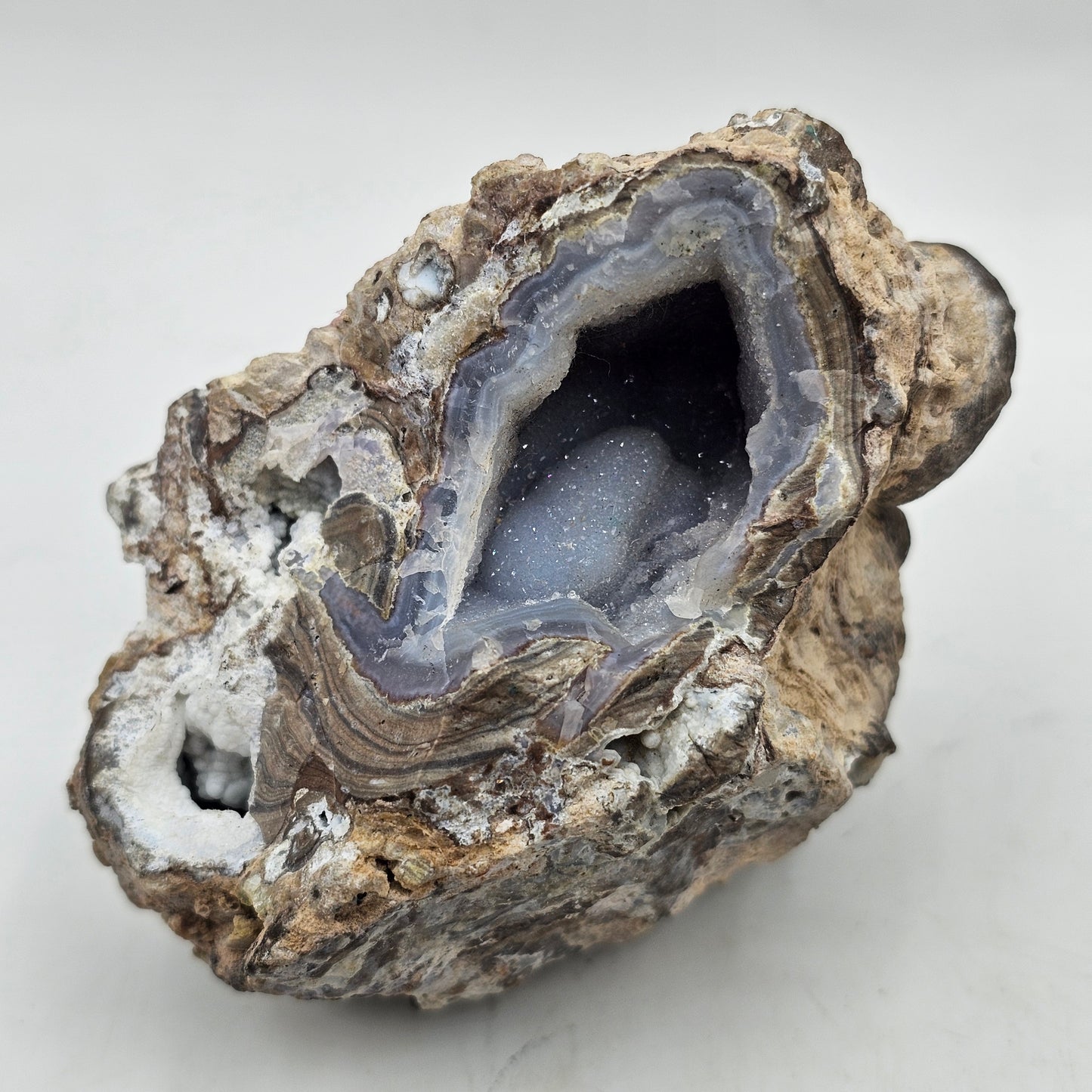 Geode Rock, "Courage" Stone, 3 Worry Rocks