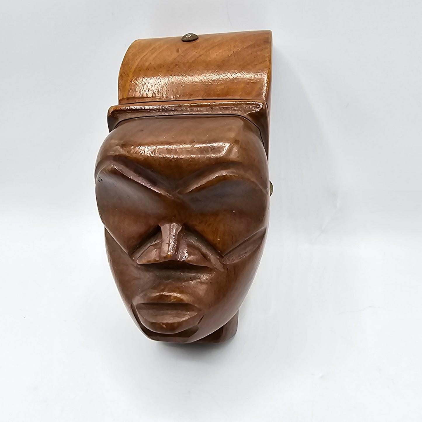 Carved Wood African Bust Wall Hanging