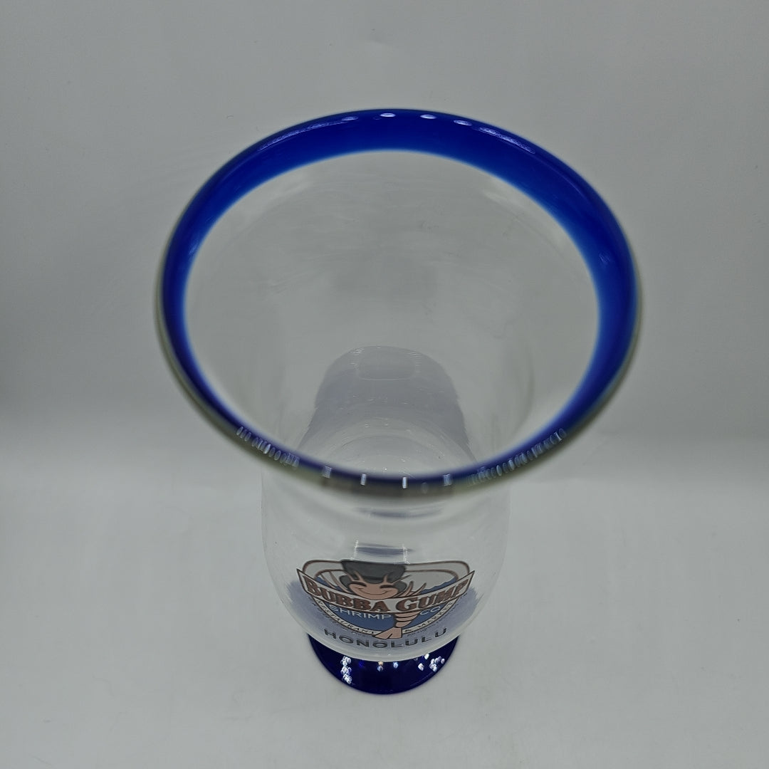 Bubba Gump Shrimp Co. Honolulu Hurricane Glass with Cobalt Accents