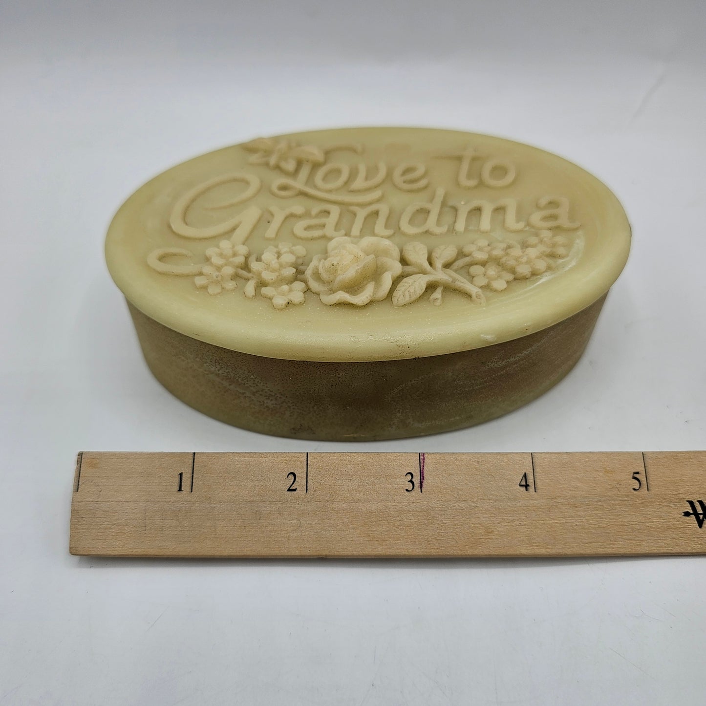 "Love to Grandma" Oval Gift, Jewelry or Trinket Box