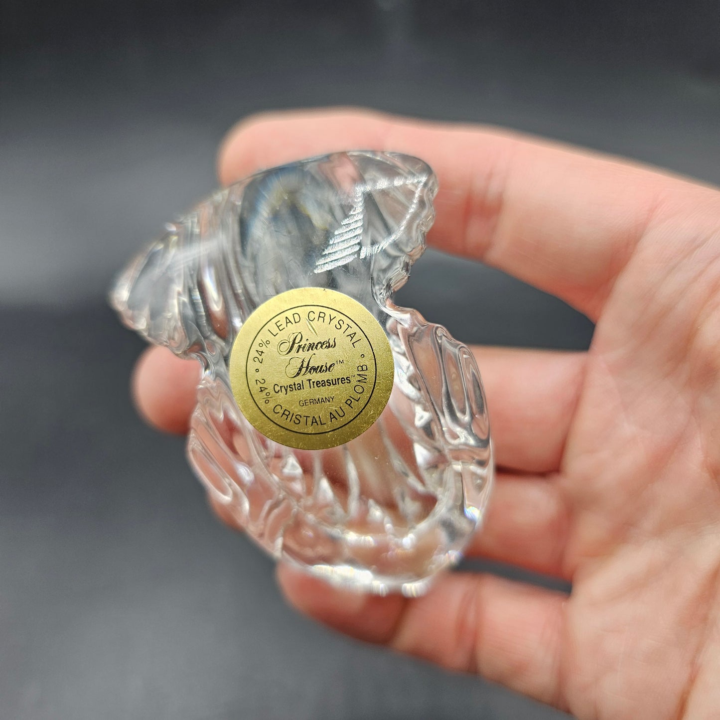 Princess House Lead Crystal Rocker Figurine - Seal with Ball