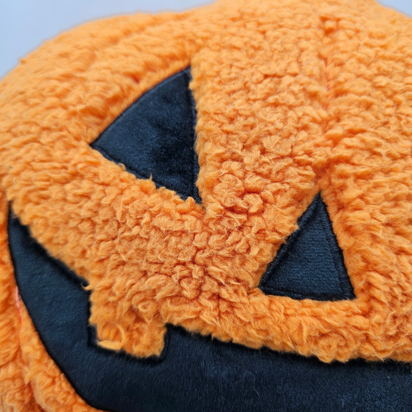 Hyde and Eek Plush Fleece Halloween Jack O Lantern Pumpkin Throw Pillow / Cushion