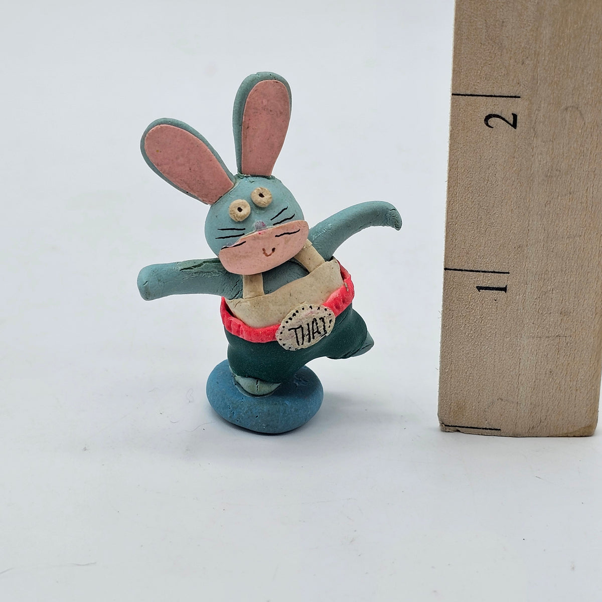Miniature Clay Bunny Rabbit Figurine
