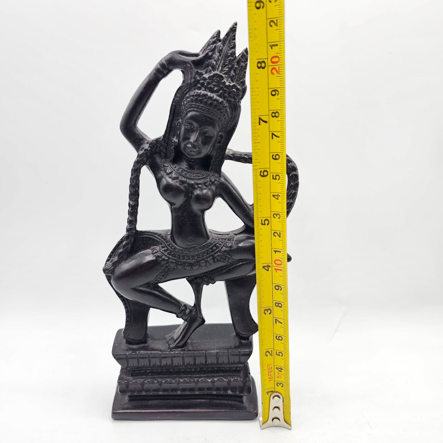 Aspara Indian Dancer Black Resin Figurine