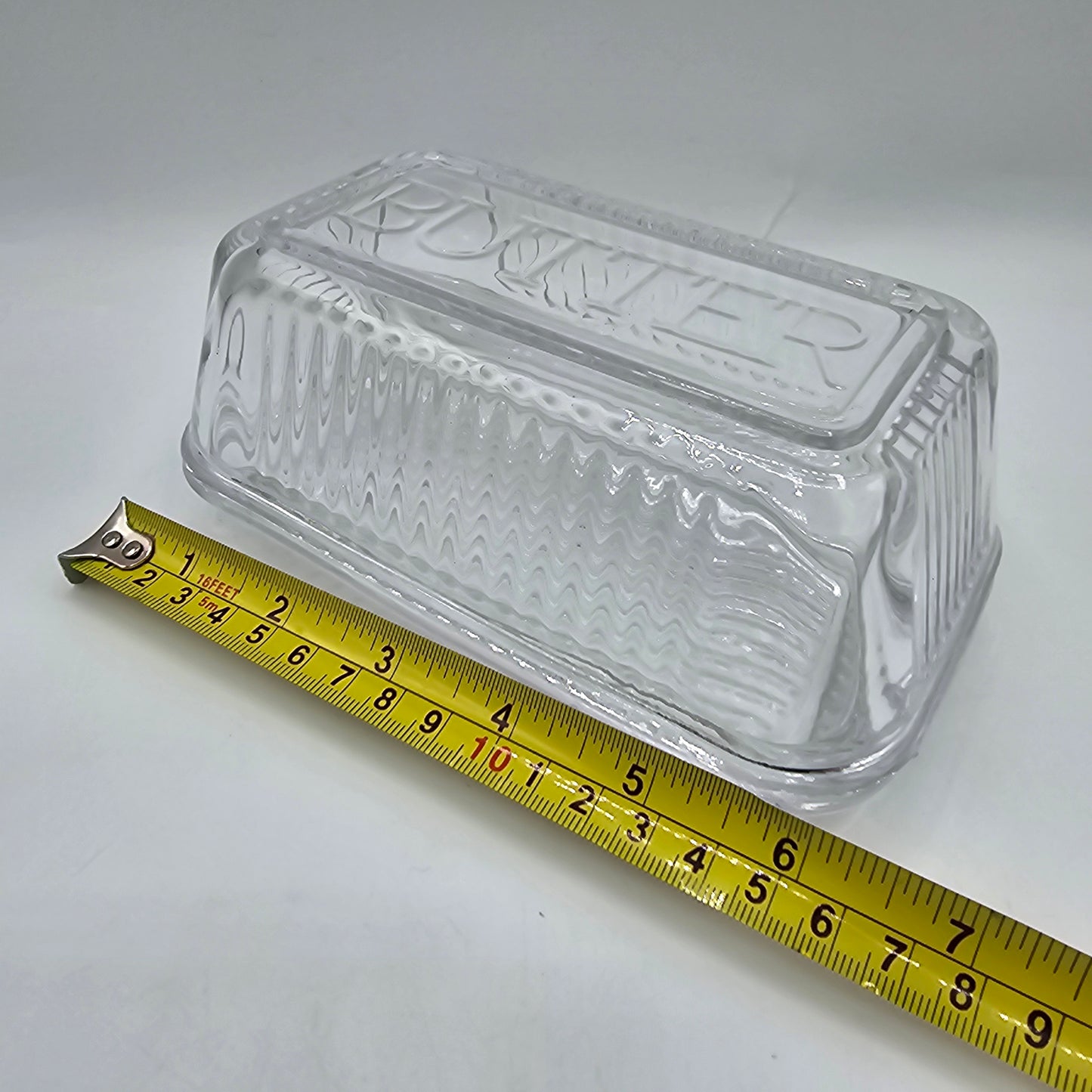 Glass "Butter" Refrigerator Dish