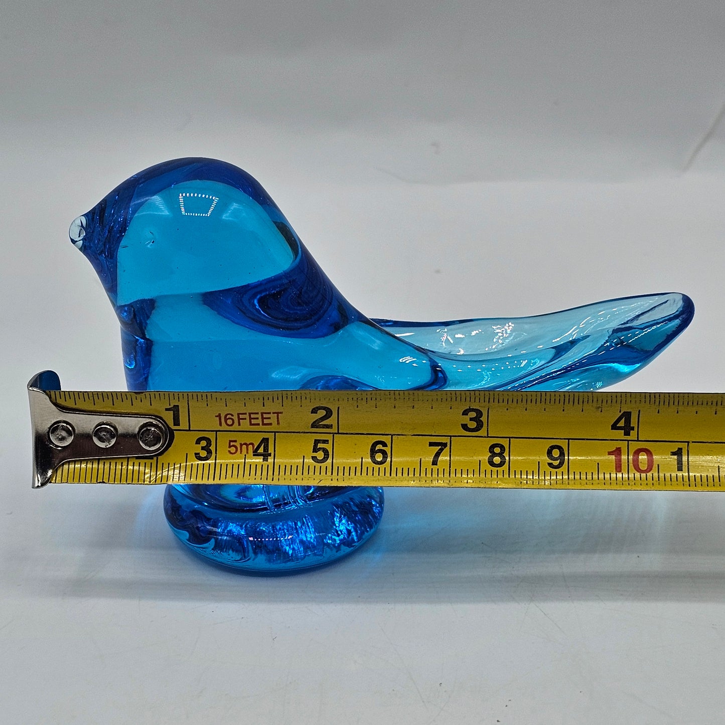 Art Glass Bluebird of Happiness Figurine - Large