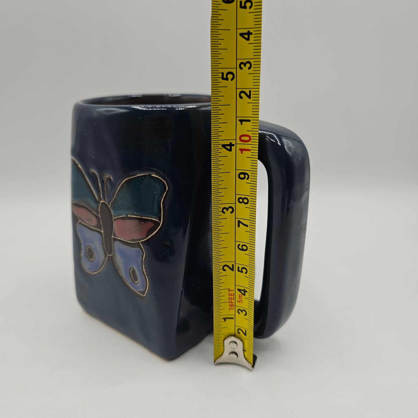 Stoneware /Mexican Pottery Butterfly Mug by Mara