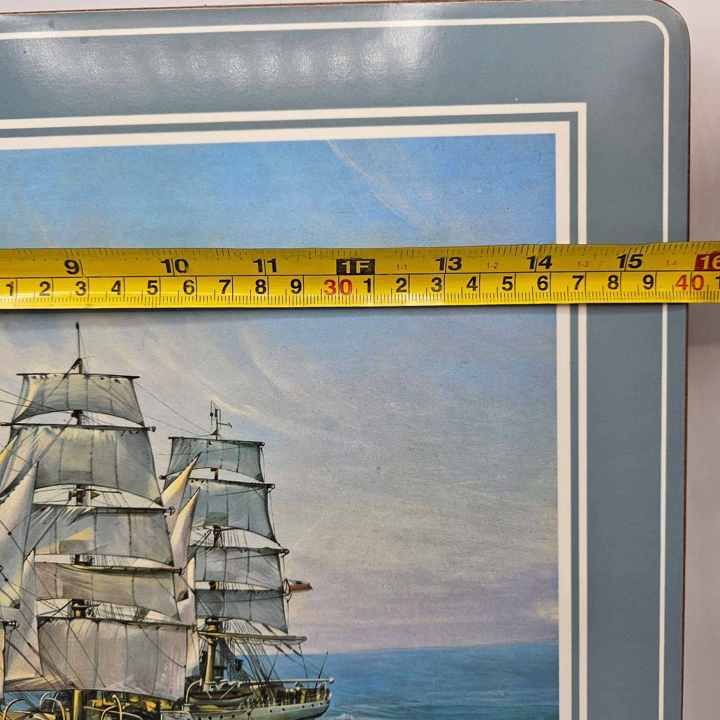Tall Ship Oversized Cork Backed Placemats by Pimpernel of England - Set of 4 / 16" x 12"