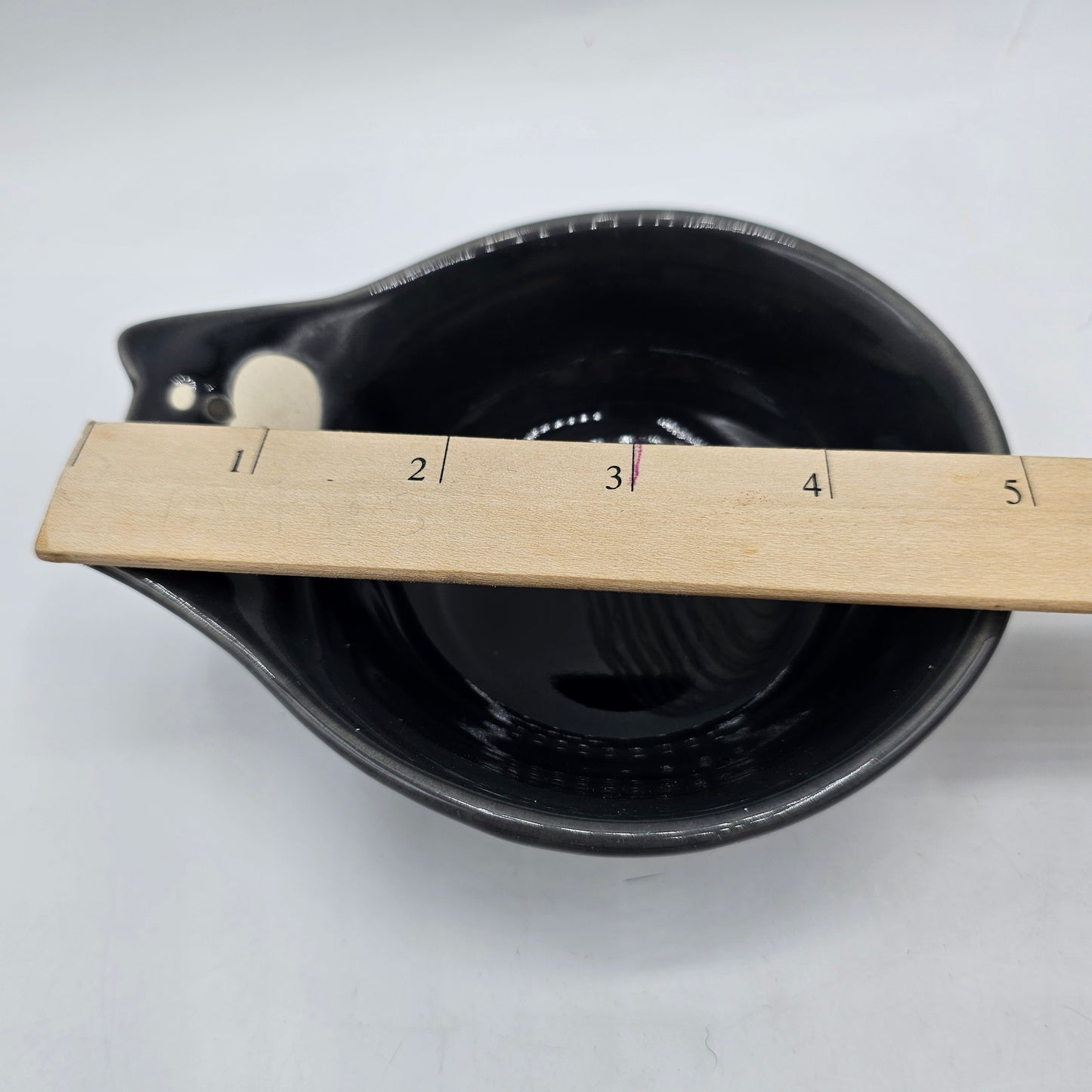 Black Cat Glazed Ceramic Trinket or Sauce Dish