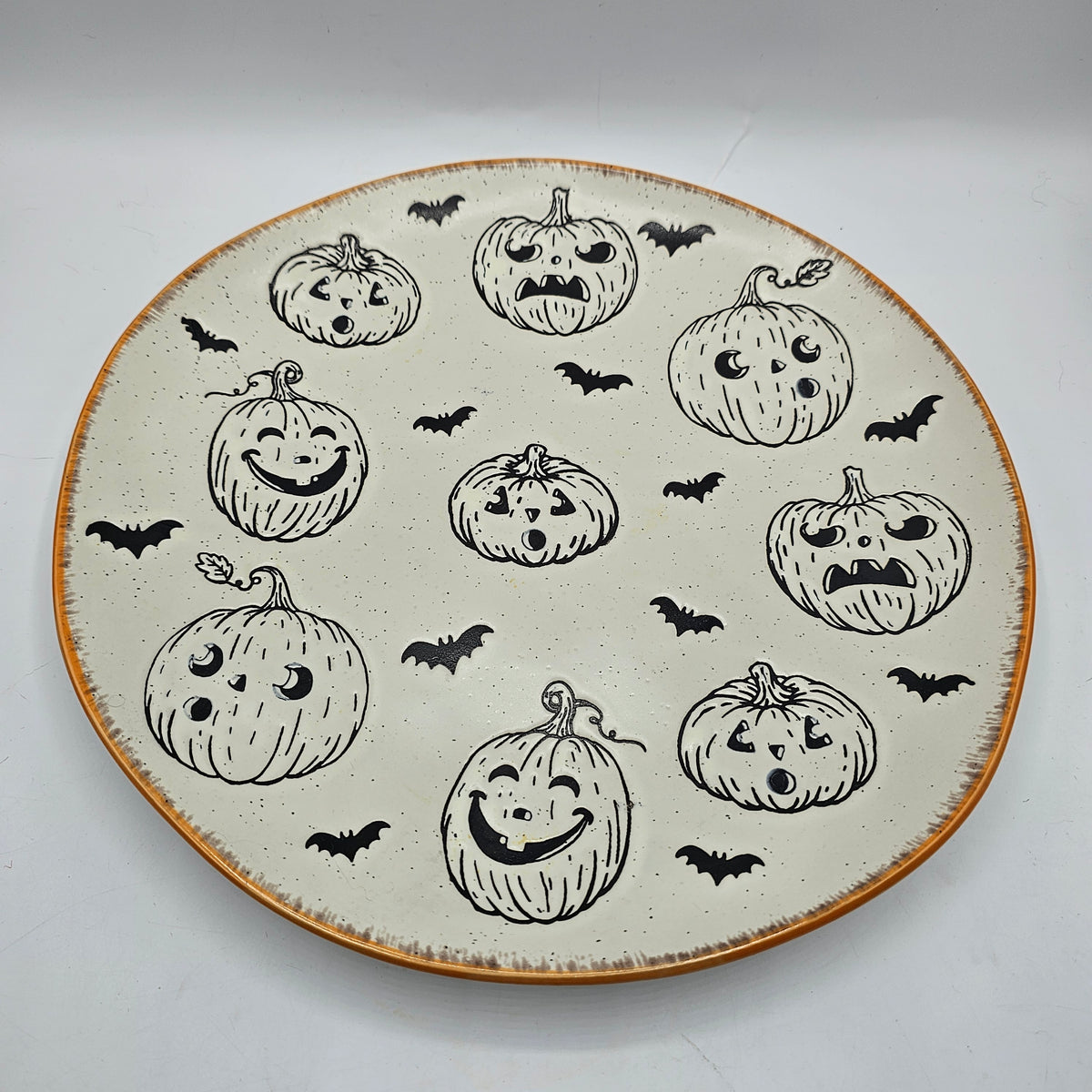 Halloween Pumpkin Serving Plate
