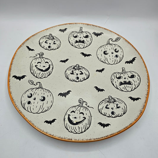 Halloween Pumpkin Serving Plate