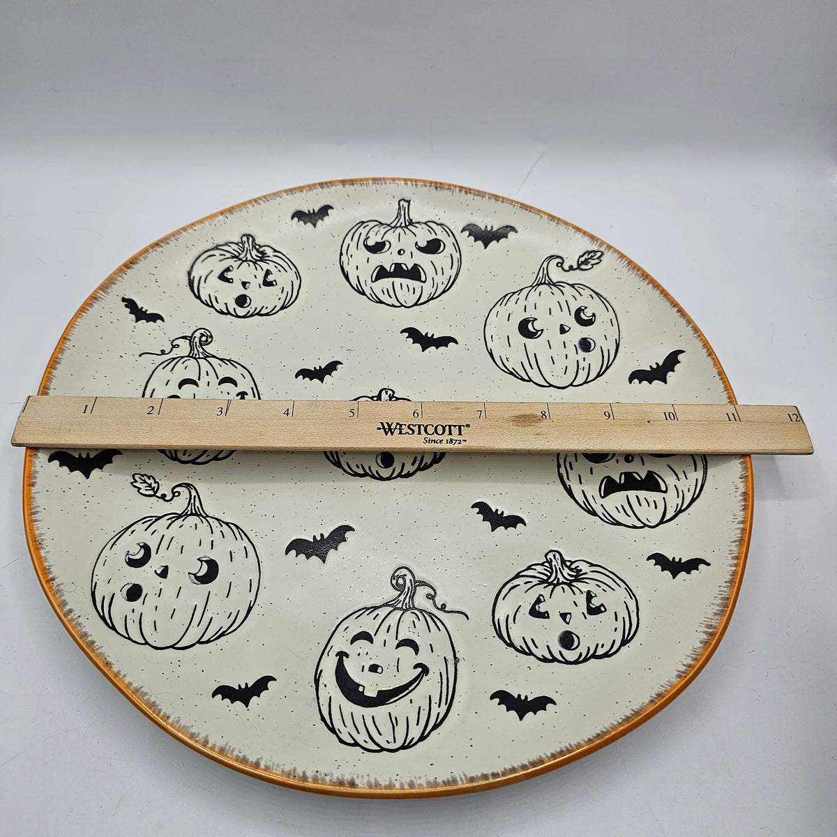 Halloween Pumpkin Serving Plate