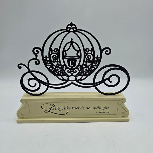 Cinderella Black Cast Iron Stage Coach Decor Live Like There's No Midnight by Hallmark