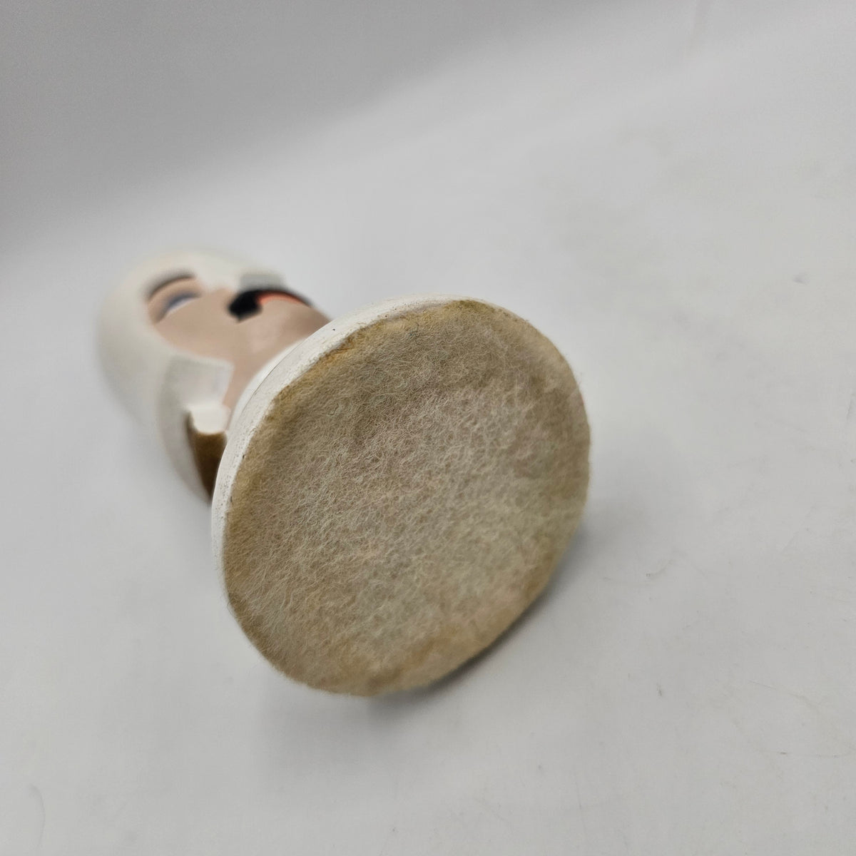 Vintage Duncan Ceramic Mold Chess Piece - Hand Painted White Pawn