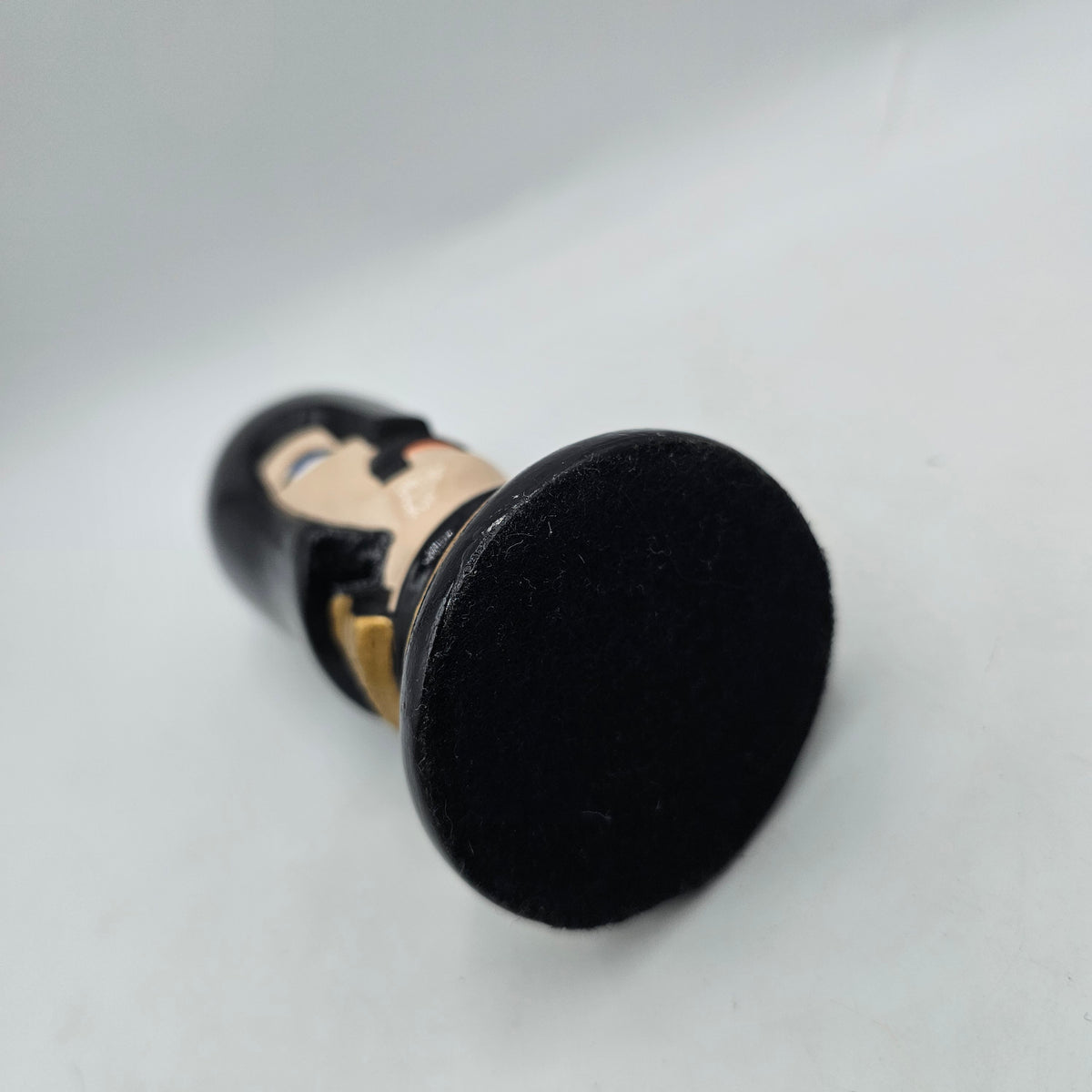 Vintage Duncan Ceramic Mold Chess Piece - Hand Painted Black Pawn