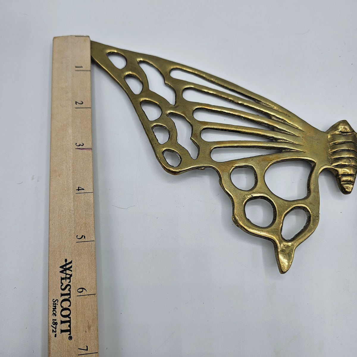 Vintage Brass Butterfly Wall Hanging