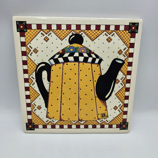 Mary Englebreit Tile Wall Decor (water damage to cardboard backer)