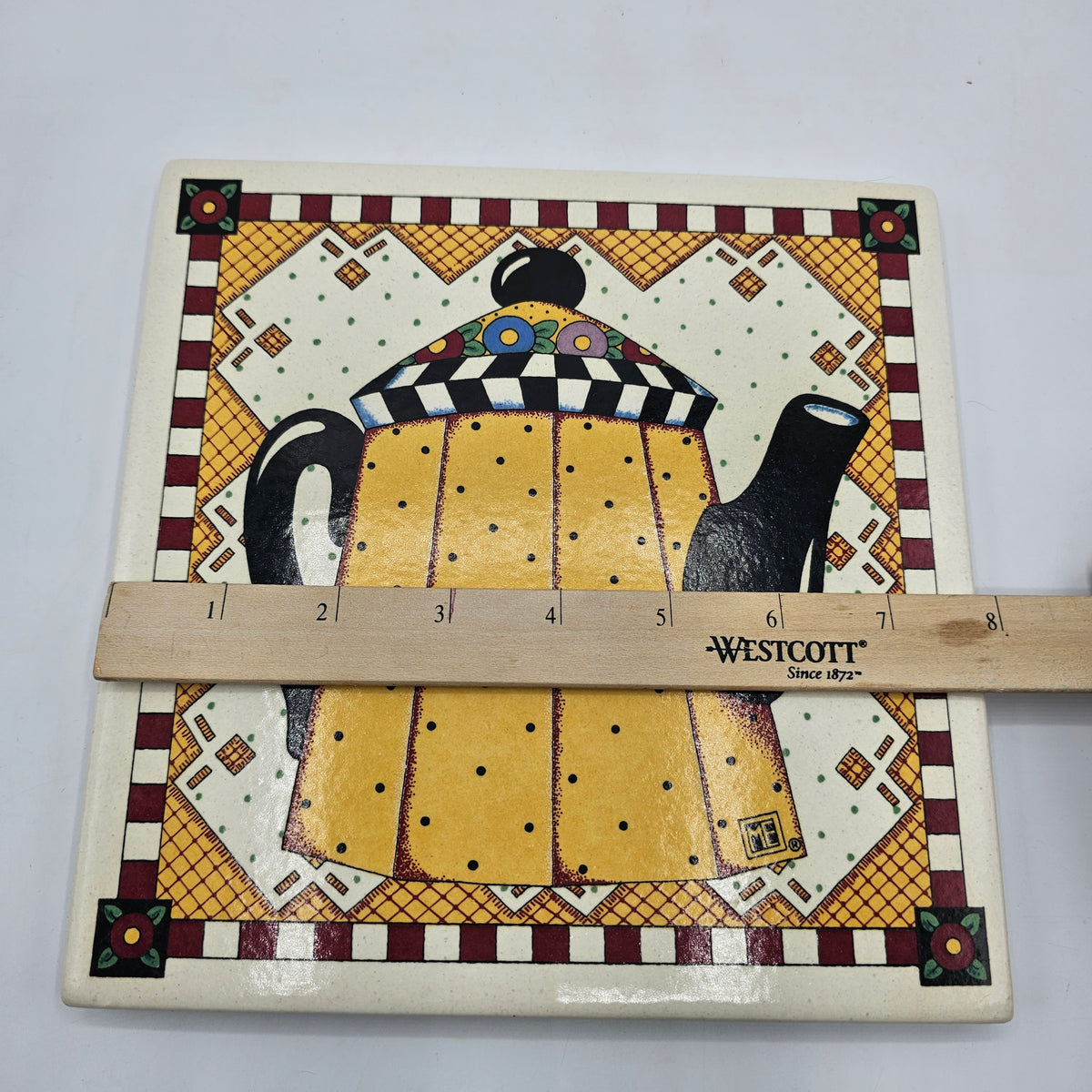 Mary Englebreit Tile Wall Decor (water damage to cardboard backer)