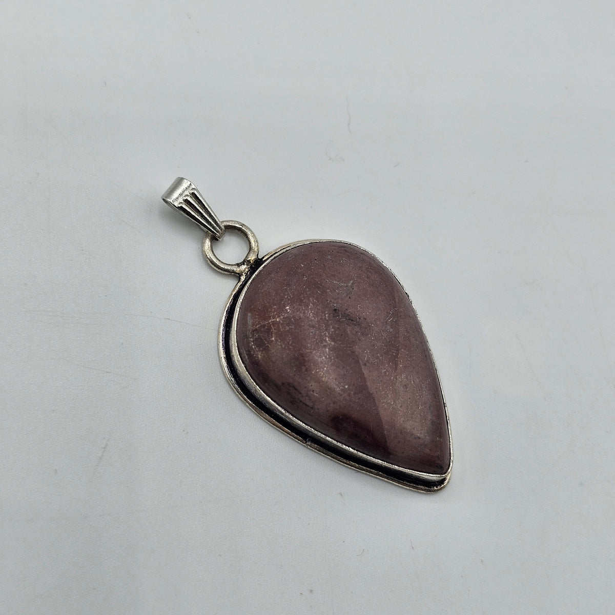 Banded Agate Polished Stone Cabochon Pendant