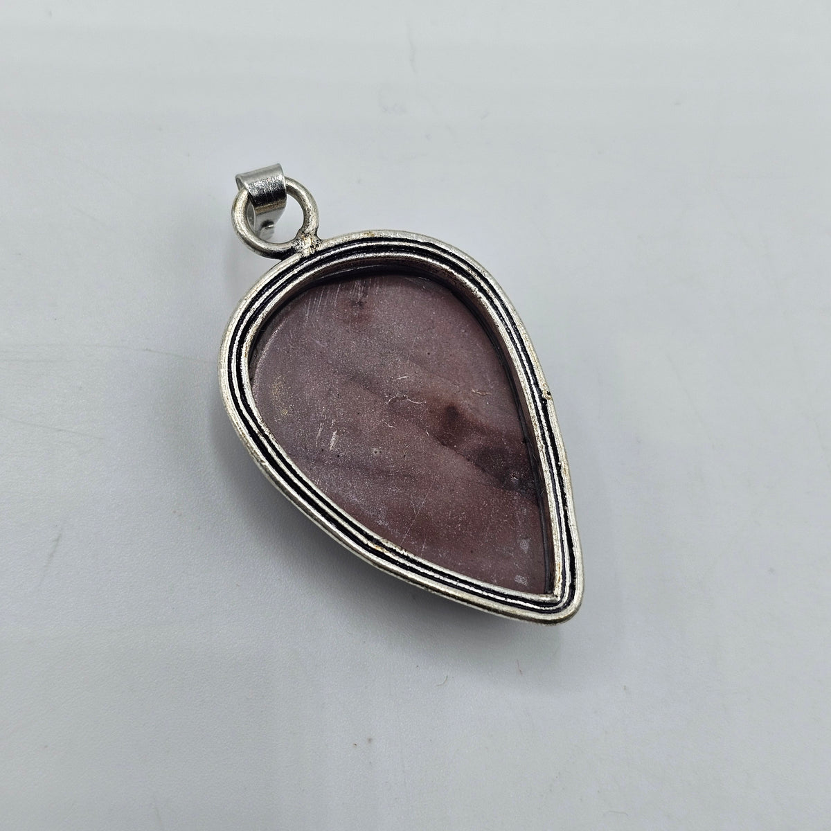 Banded Agate Polished Stone Cabochon Pendant