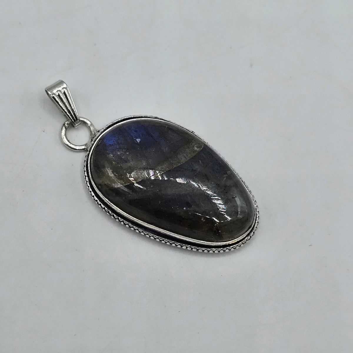 Labradorite Polished Cabochon Pendant